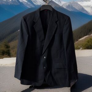 Hart Schaffner Marx Blazer Mens Sz 48R  Striped Suit Jacket Sport Coat USA ACTWU